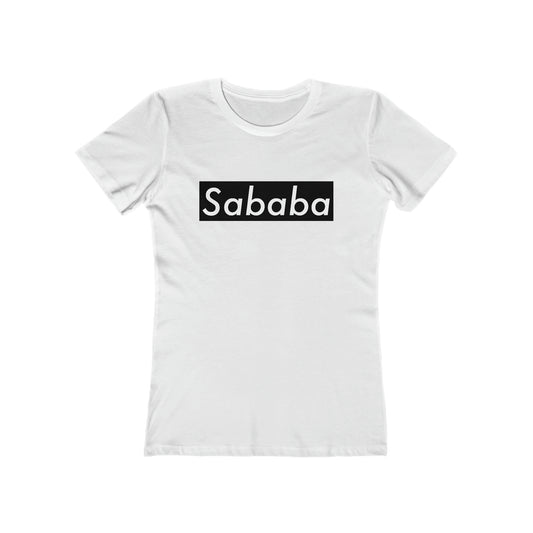 Sababa Logo B&W Women's Tee