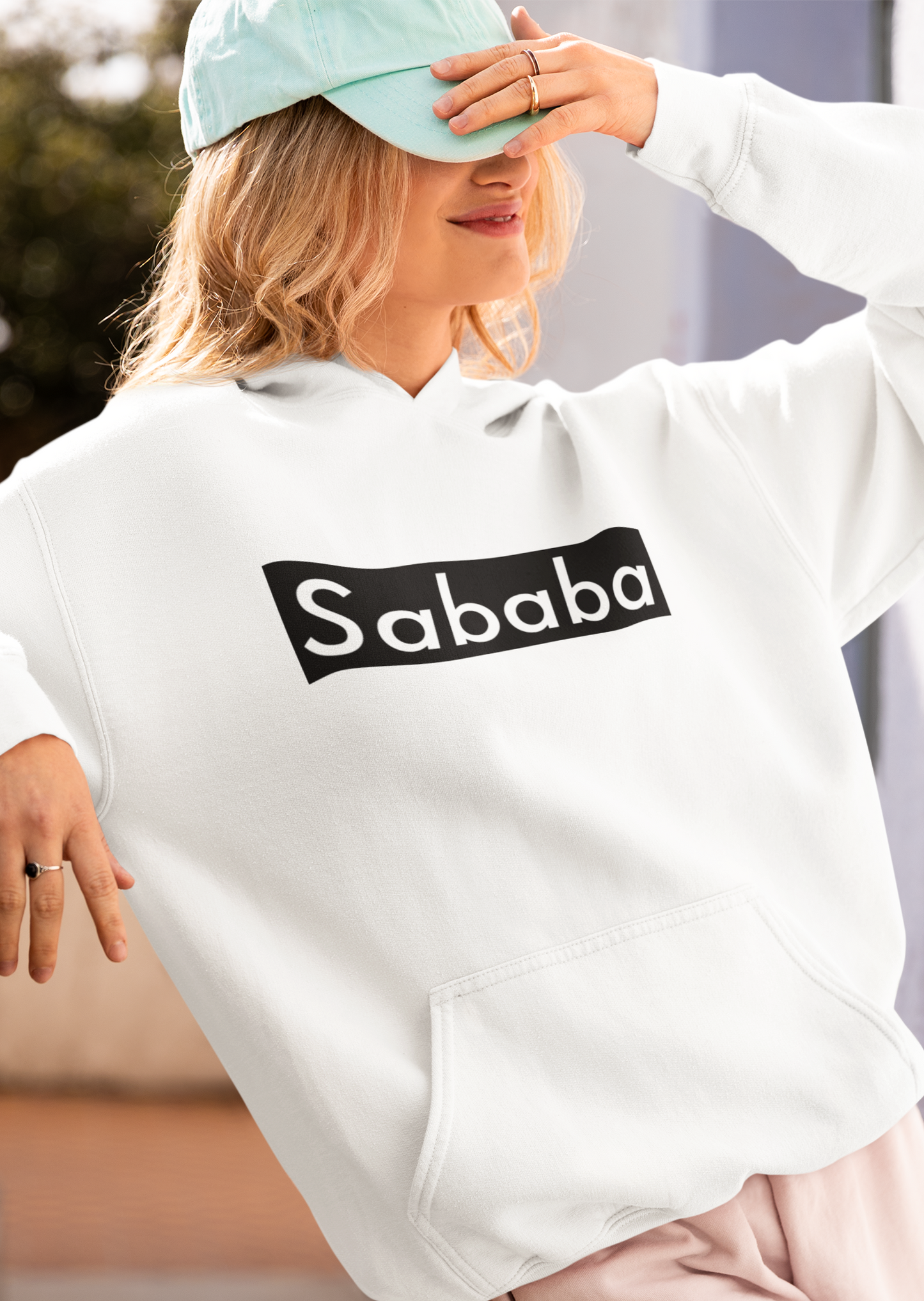 Sababa Logo B&W Women's Premium Hoodie