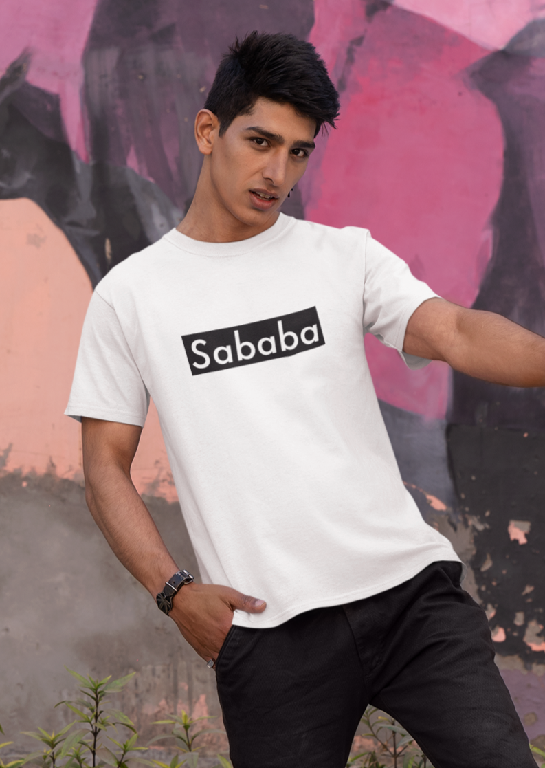 Sababa Logo B&W Men's Tee