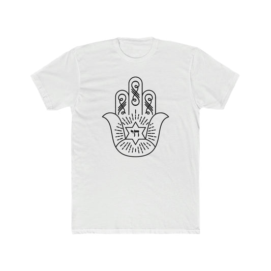 Hamsa With חי Men's Tee