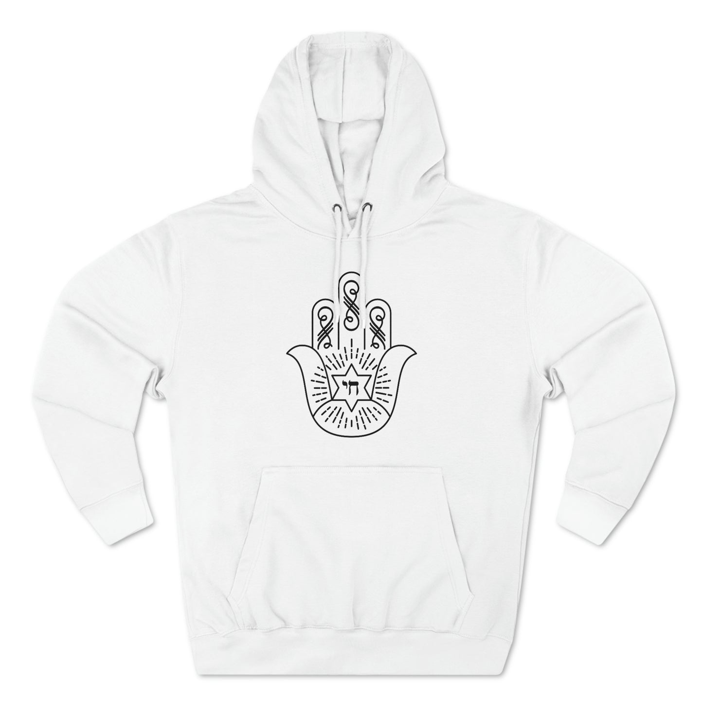 Hamsa With חי Men's Premium Hoodie