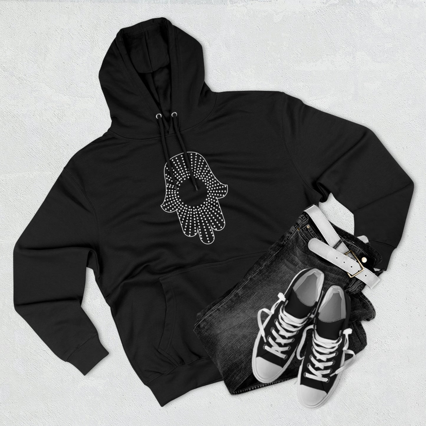 Hamsa Dots Women's Premium Hoodie