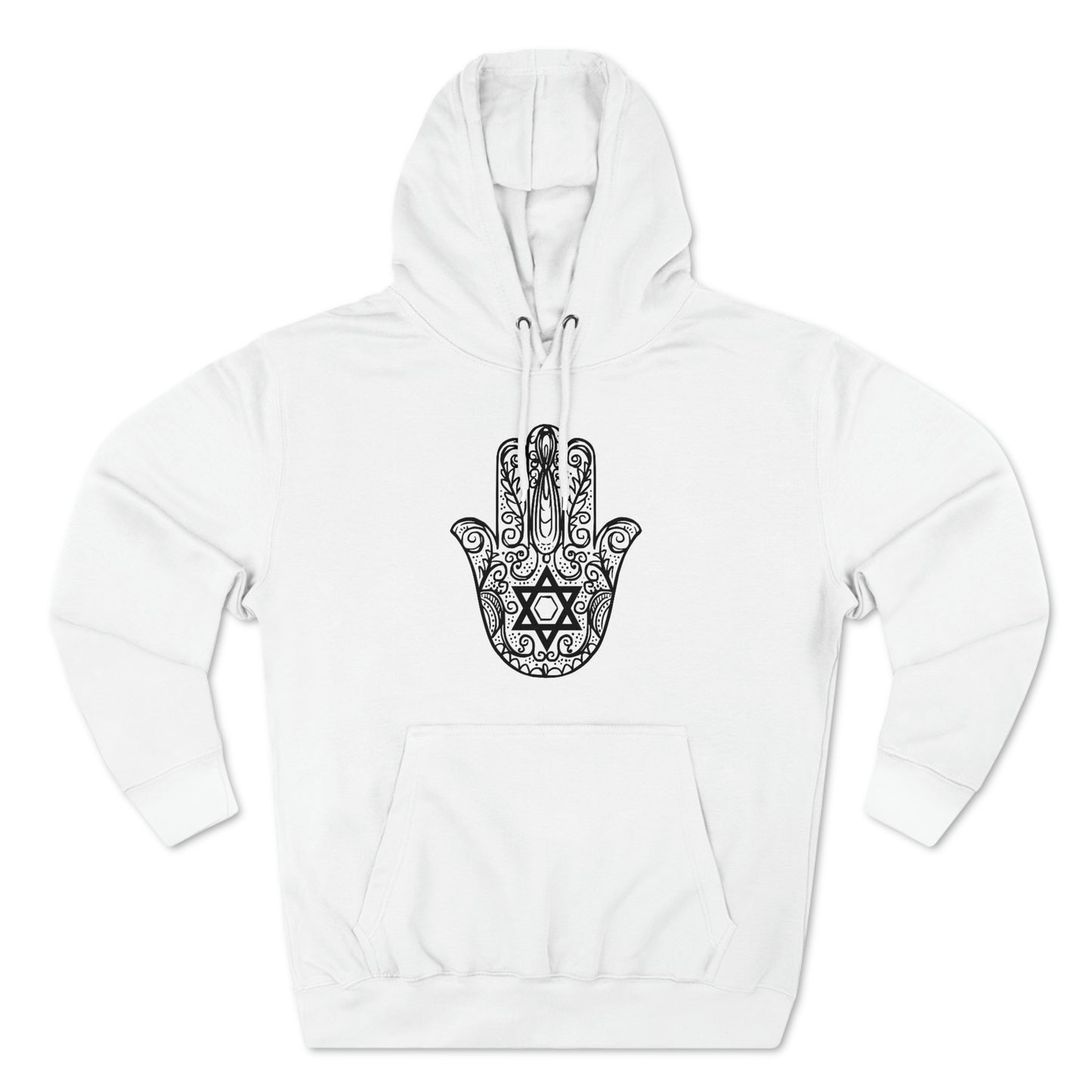 Hamsa With Star Of David Women's Premium Hoodie