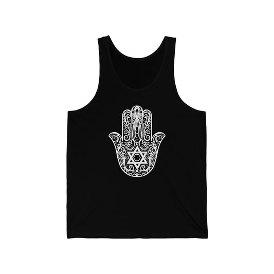 Hamsa With Star Of David Men's Tank