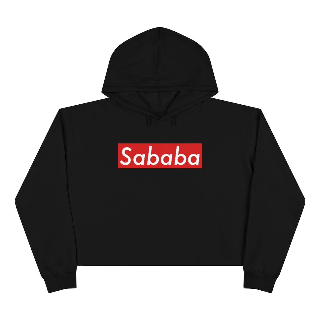 Sababa Logo Women's Premium Crop Hoodie