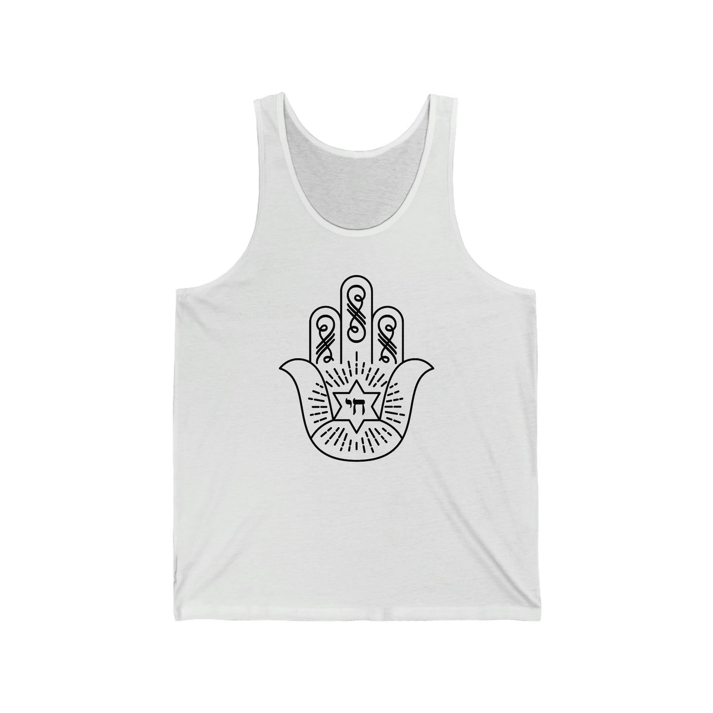 Hamsa With חי Men's Tank
