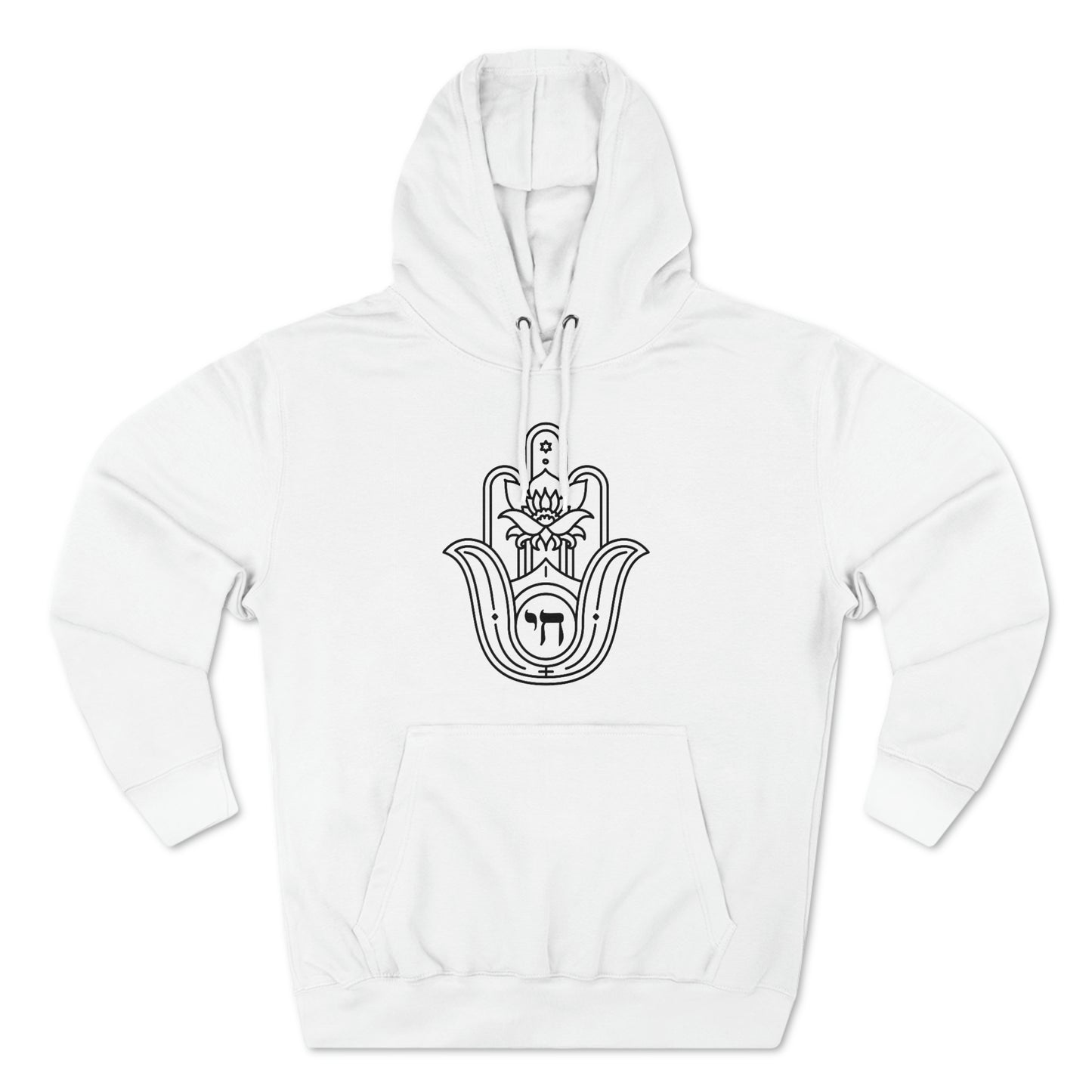 Hamsa With חי And Star Women's Premium Hoodie