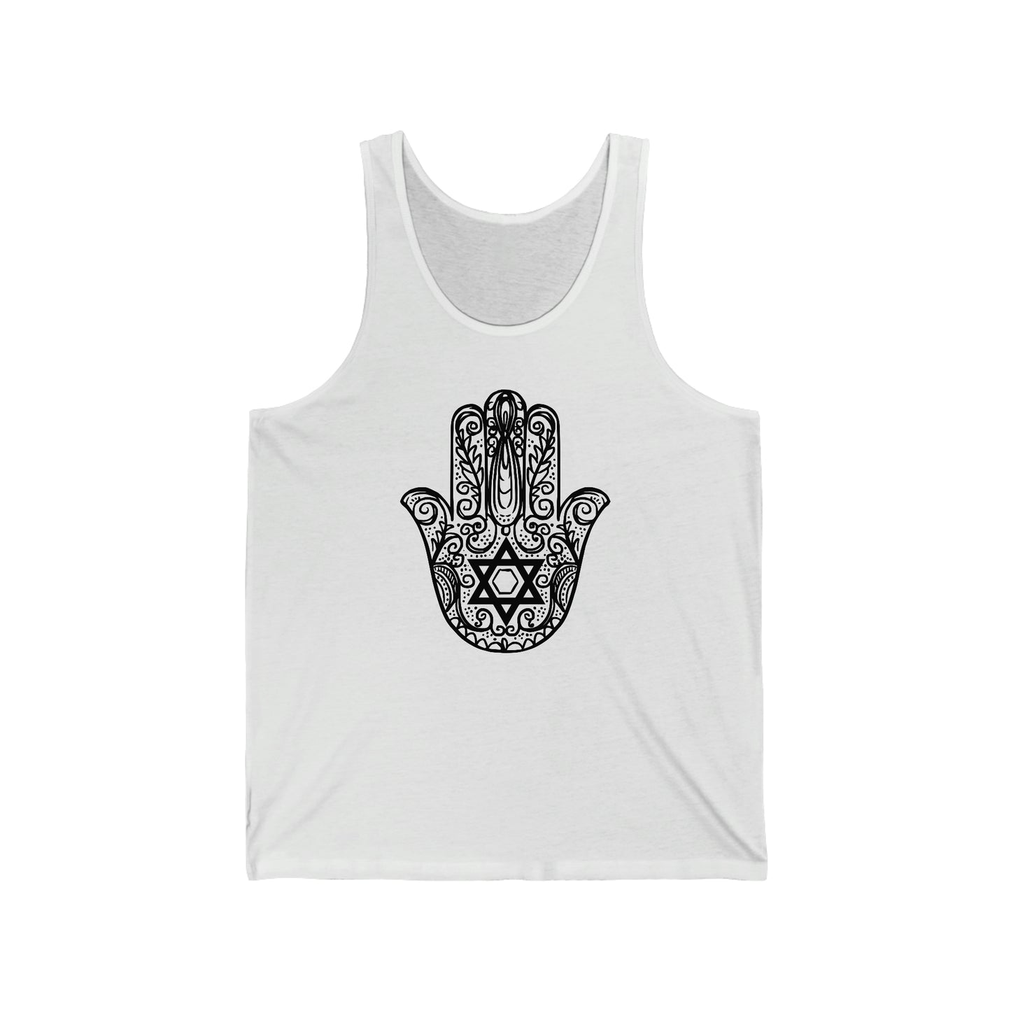 Hamsa With Star Of David Men's Tank