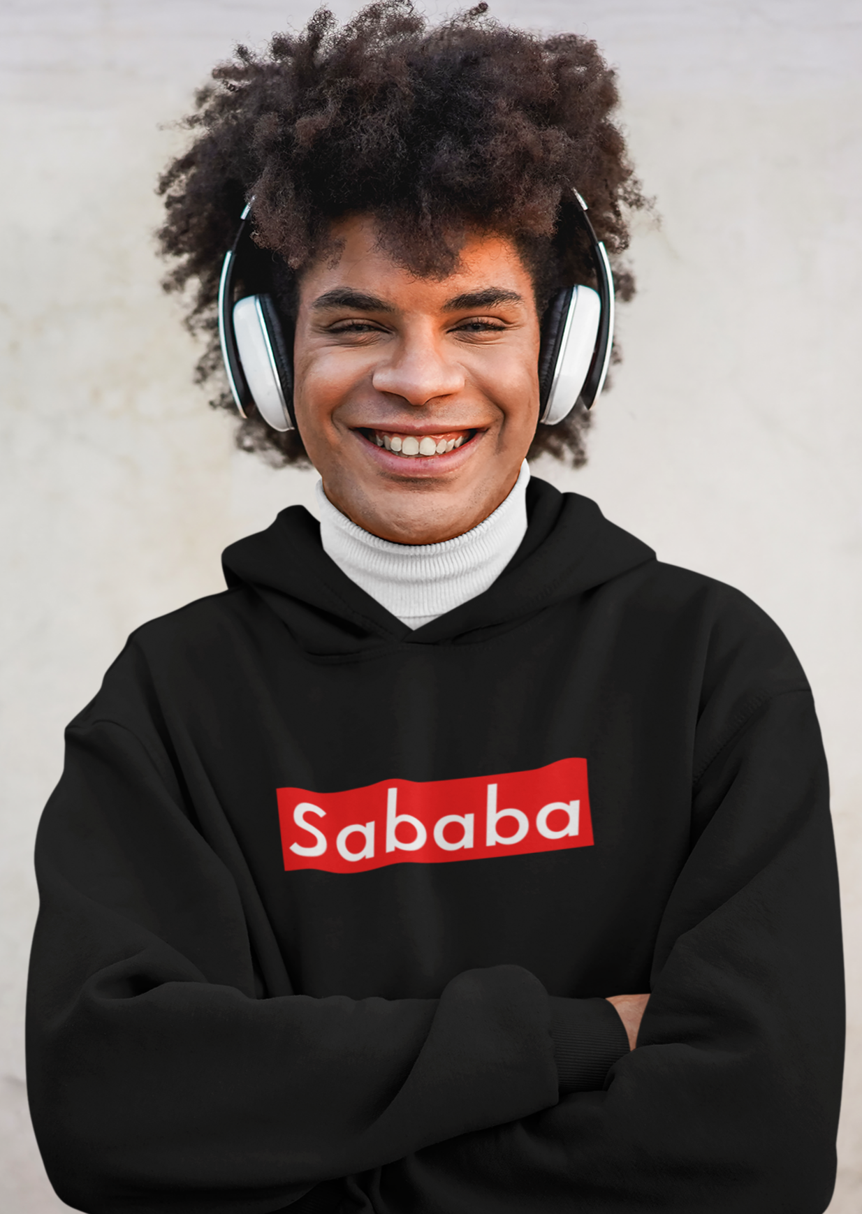 Sababa Logo Men's Premium Hoodie