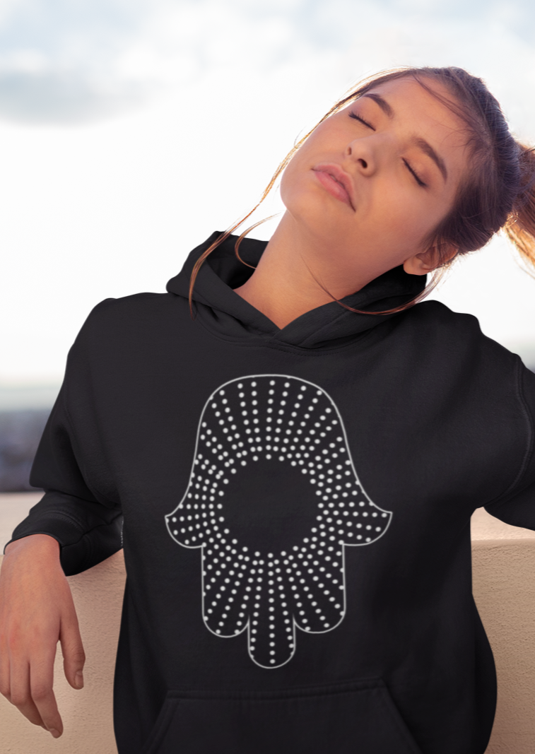 Hamsa Dots Women's Premium Hoodie