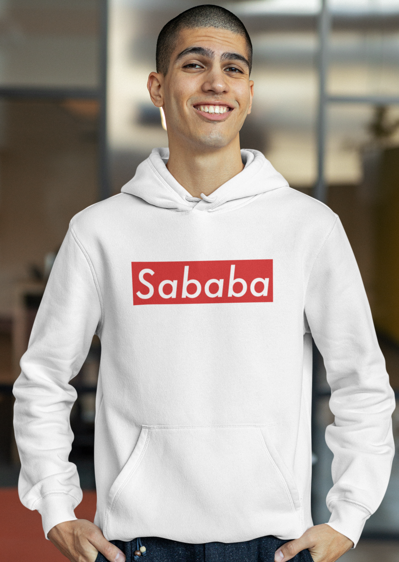 Sababa Logo Men's Premium Hoodie