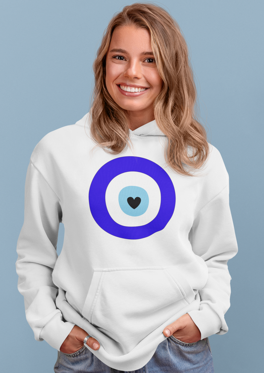 Evil Eye Heart Center Women's Premium Hoodie