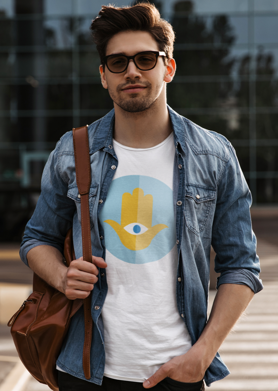 Half & Half Hamsa Men's Tee