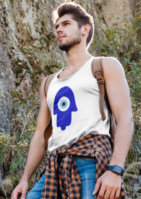 Hamsa With Evil Eye Men's Tank