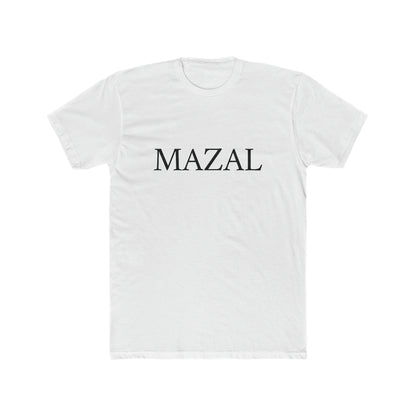 Mazal Men's Tee in Solid White