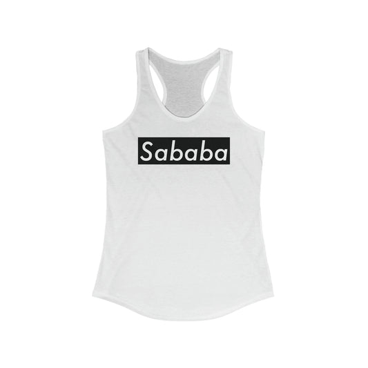 Sababa Logo B&W Women's Tank