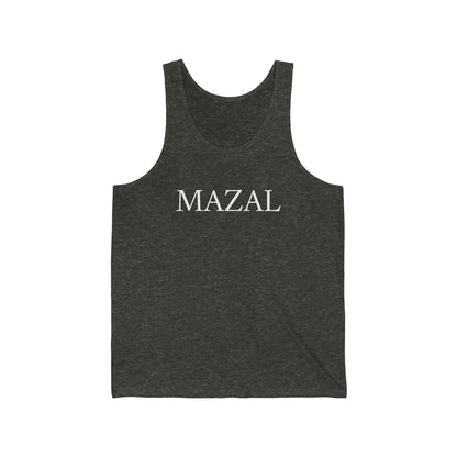 Mazal Men's Tank in Charcoal Black TriBlend