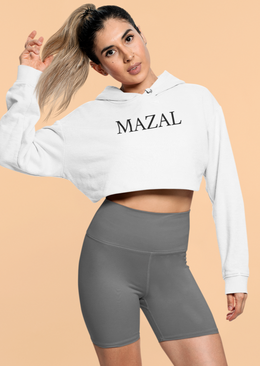 Mazal Women's Premium Crop Hoodie