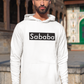 Sababa Logo B&W Men's Premium Hoodie