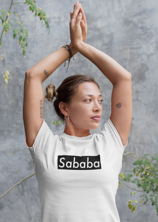Sababa Logo B&W Women's Tee