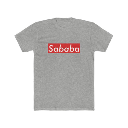 Sababa Logo Men's Tee in Heather Grey
