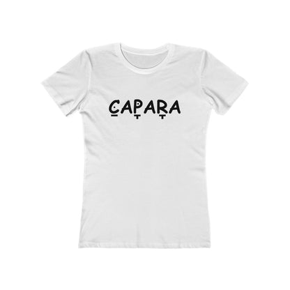 Capara (Sweetheart) Women's Tee in Solid White