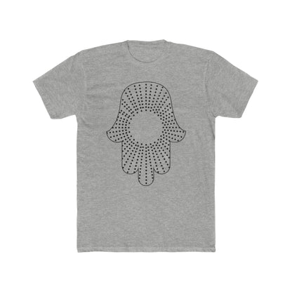 Hamsa Dots Men's Tee in Heather Grey