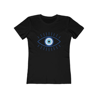 Evil Eye 2 Women's Tee in Solid Black