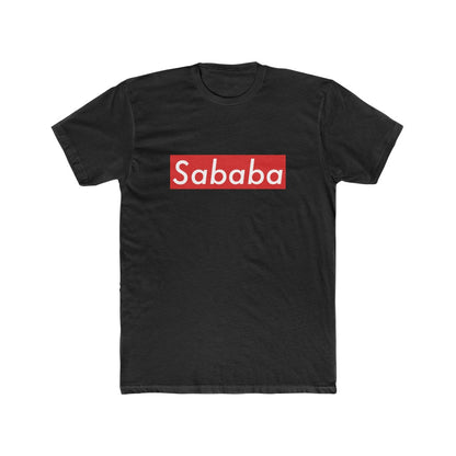 Sababa Logo Men's Tee in Solid Black